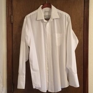 White Brooks Brothers French Cuffs Dress Shirt